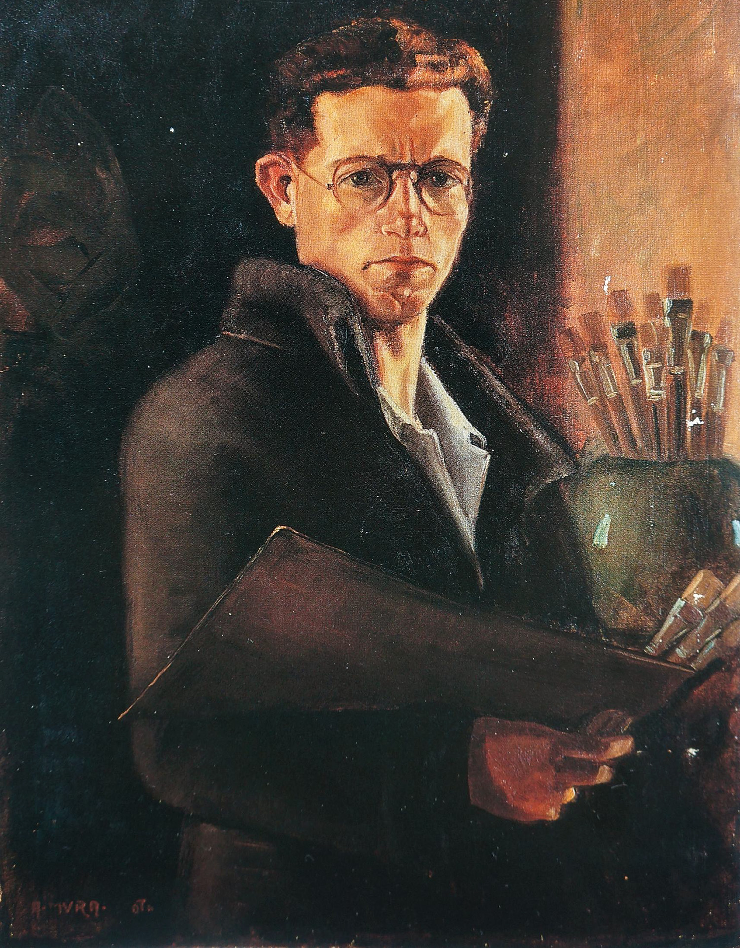 Aritzo, Museo Antonio Mura. Self-portrait, 1932 - © AGMura, Commons Wikimedia