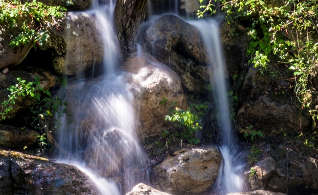 Dorgali, S'abba Frisca park and museum. Waterfall