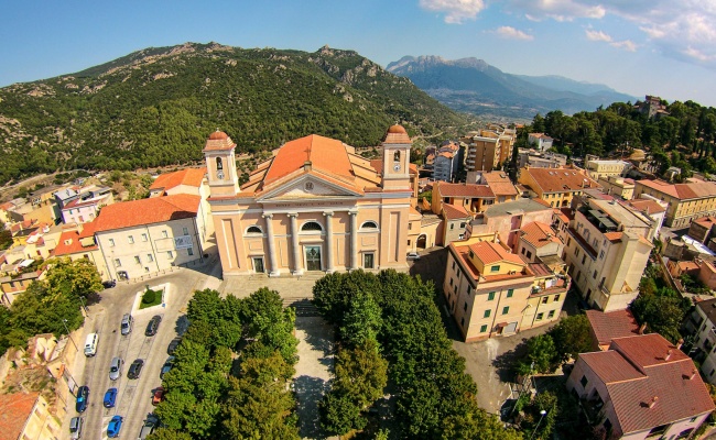 Nuoro, Cattedrale di Santa Maria della Neve. Vista aerea