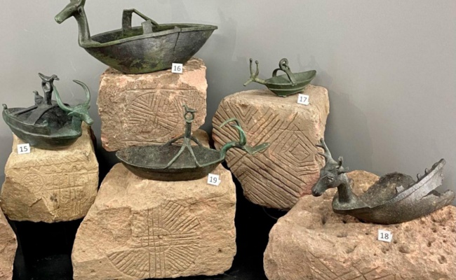 Nuoro, Museo Archeologico Nazionale. Navicelle nuragiche