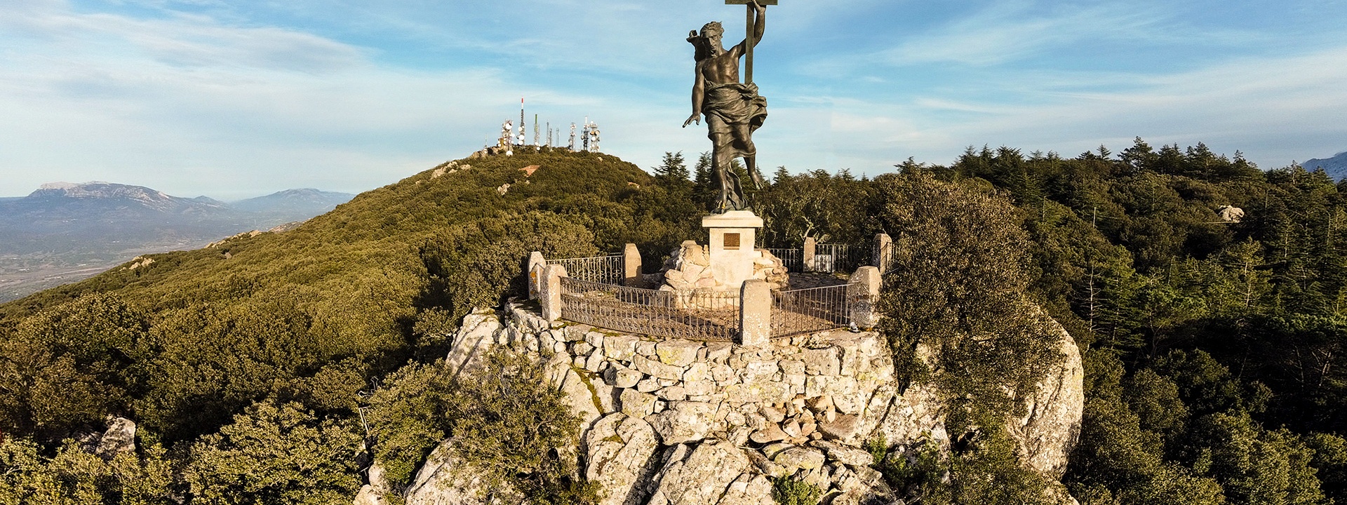 Nuoro, Monte Ortobene. Statua del Redentore