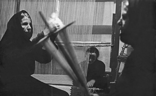 Sarule, filatura della lana e tessitura, 1954