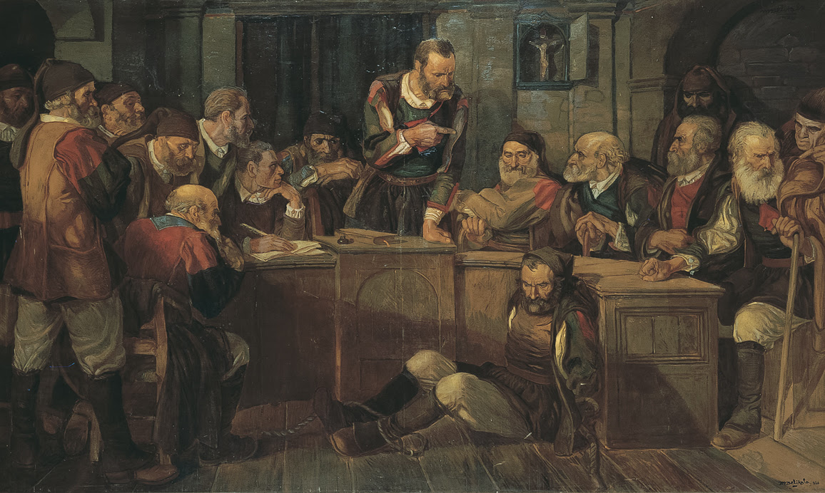 The Expulsion of the Tax Collector, Mario Delitala - © Confinivisivi - Pierluigi Dessì, Museo MAN