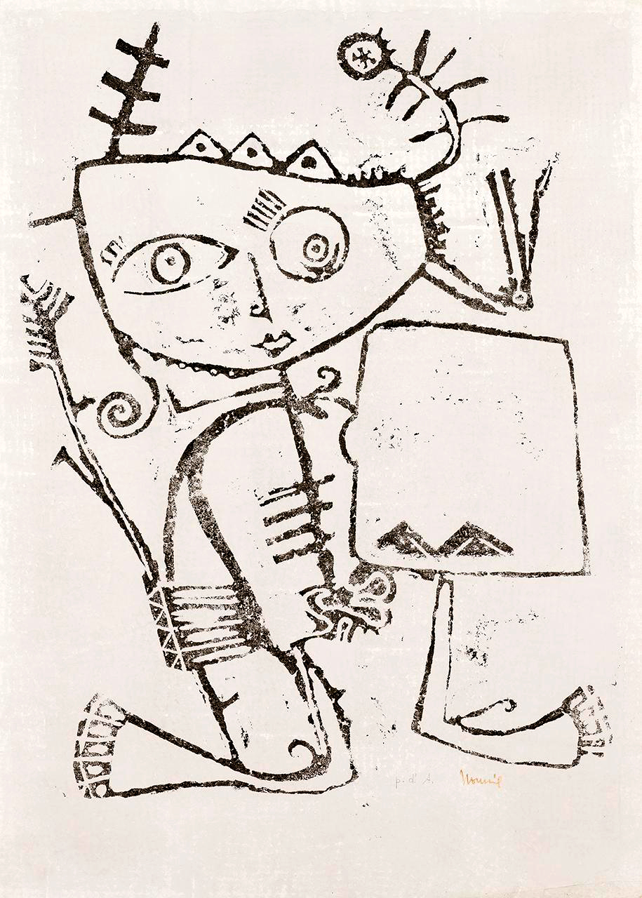Giovanni Nonnis, Guerriero nuragico (stampa) - © Beni Culturali Standard (BCS)