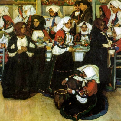 Antonio Ortiz Echague, La festa della confraternita di Atzara -