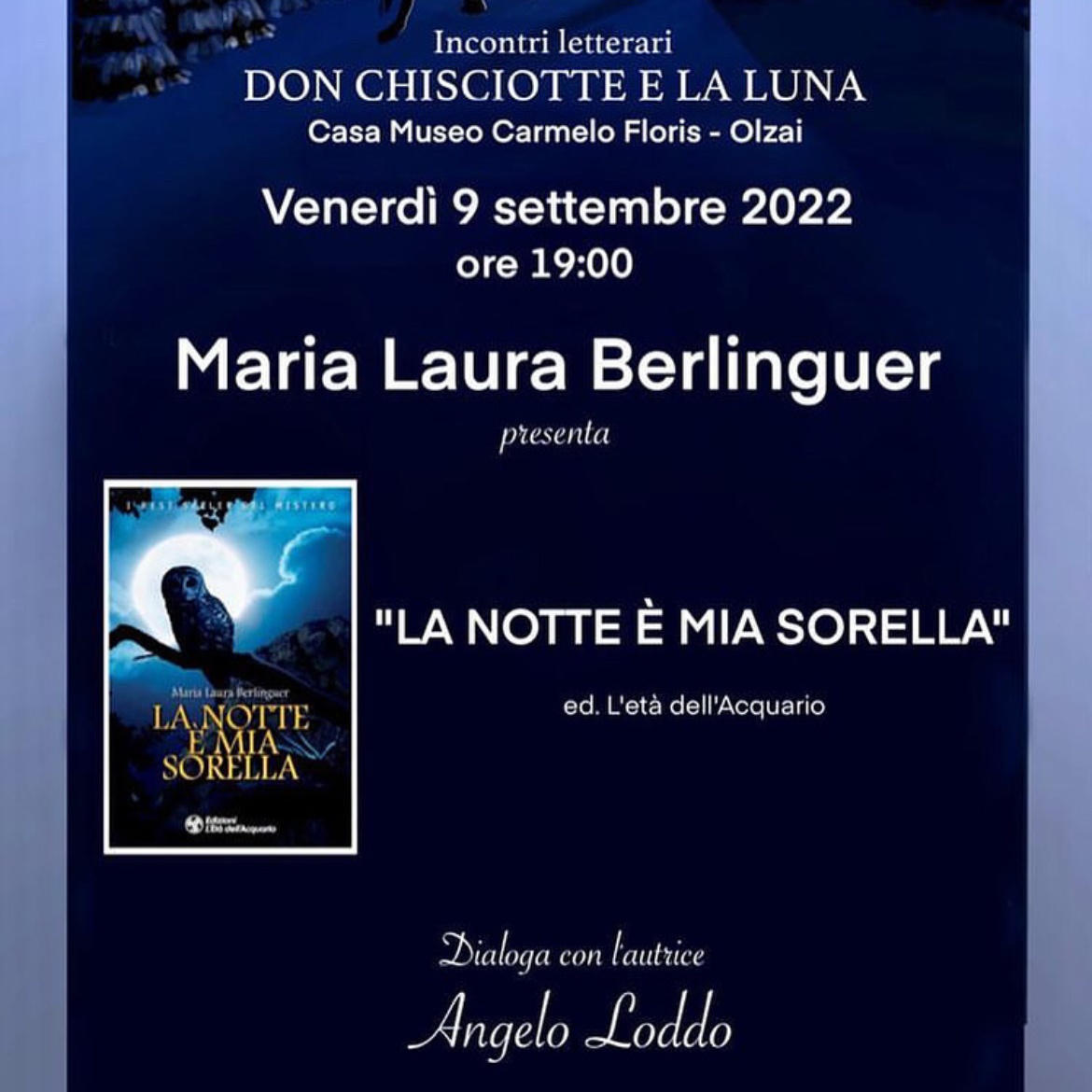 Visualizza la sezione: OLZAI | LA NOTTE E' MIA SORELLA