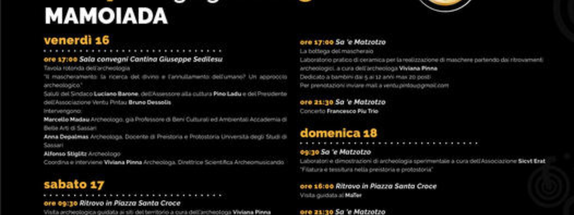 MAMOIADA | ARCHEOMUSICANDO 16,17 E 18 GIUGNO 2023