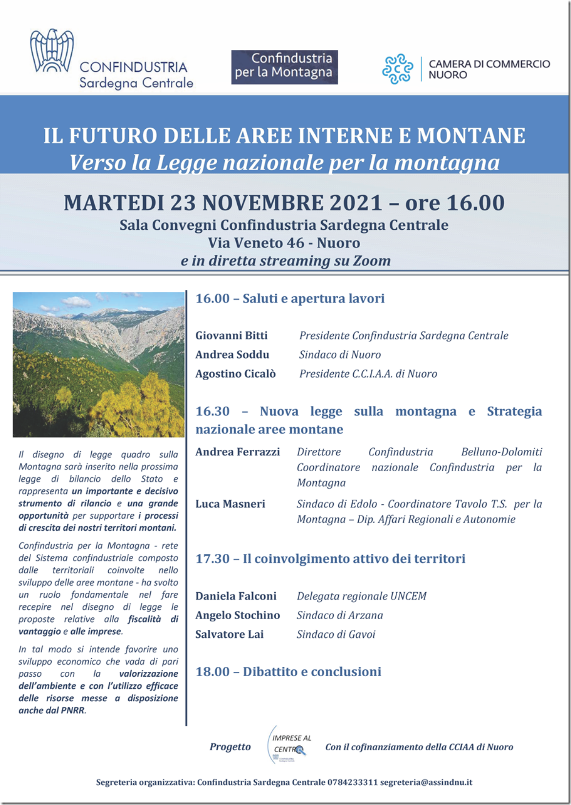 Visualizza la sezione: EVENTO | IL FUTURO DELLE AREE INTERNE E MONTANE