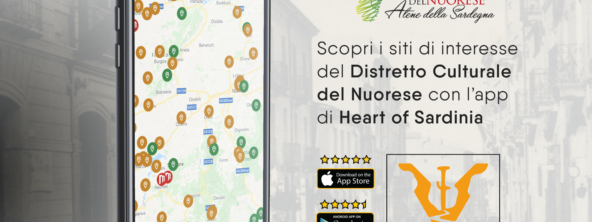 HEART OF SARDINIA E DISTRETTO CULTURALE | I MUSEI IN UN APP