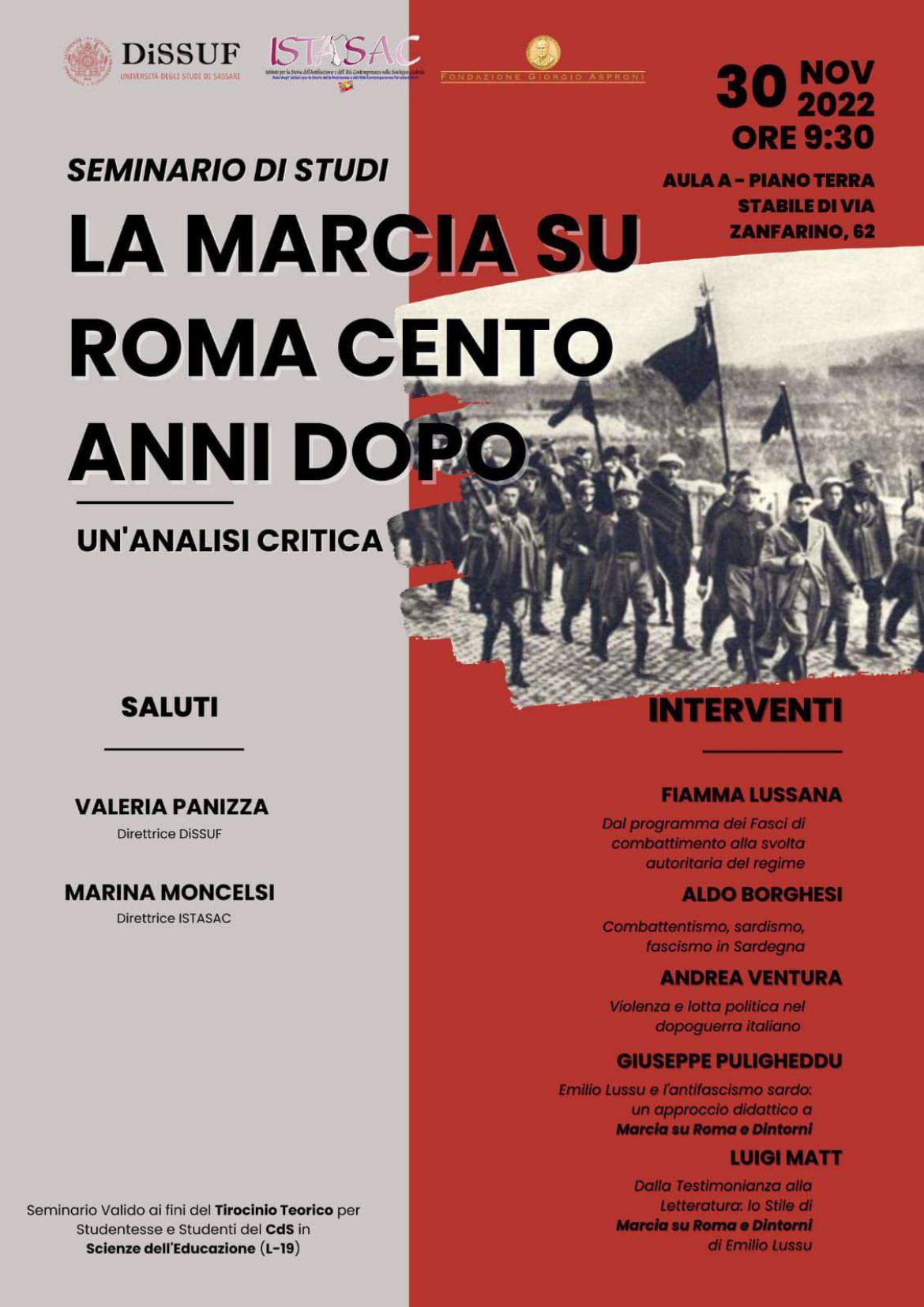 Visualizza la sezione: L'EVENTO | LA MARCIA SU ROMA 100 ANNI DOPO. ANALISI CRITICA