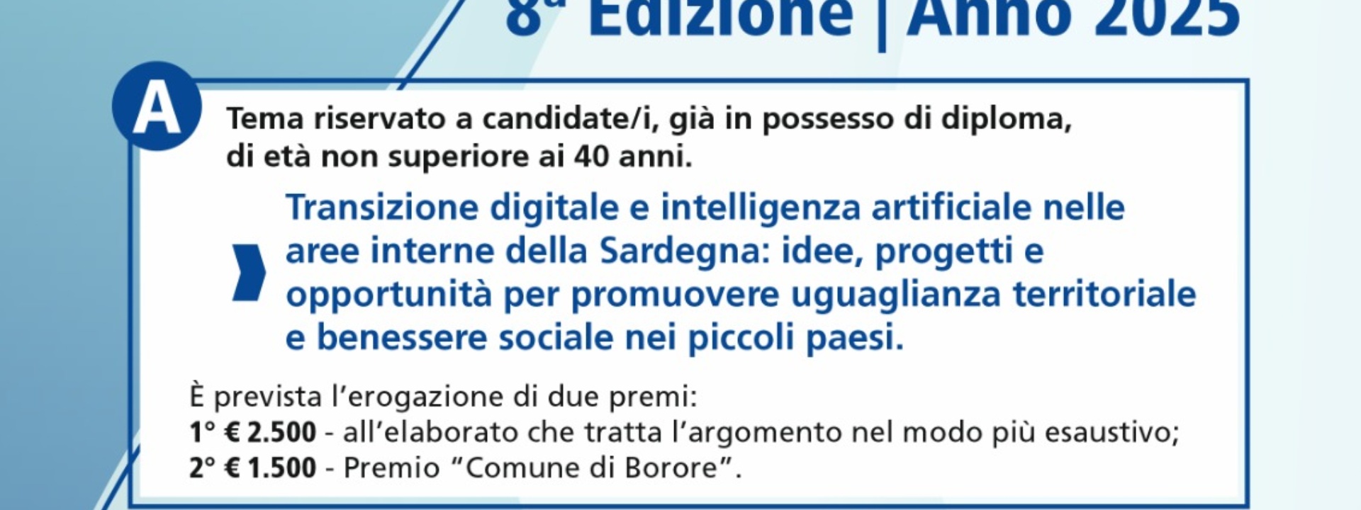 Associazione Nino Carrus | 8 Edizione Premio Nino Carrus