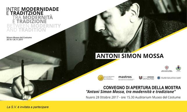 Mostra ANTONI SIMON MOSSA, tra modernità e tradizione. - 