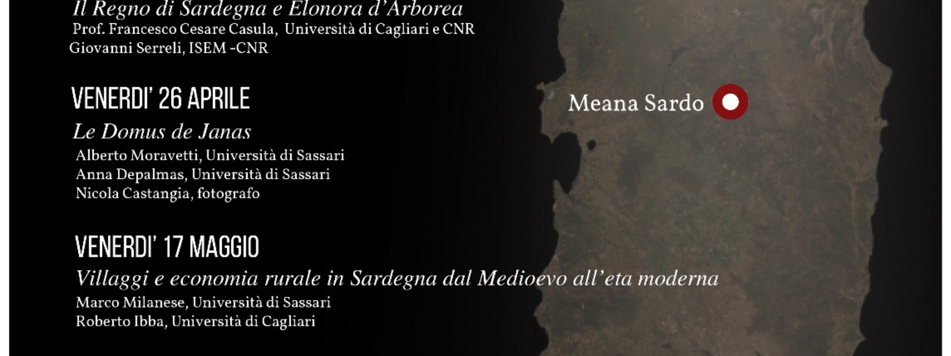 MEANA SARDO | RASSEGNA SARDEGNA STORICA – RASSEGNA DI DIALOGHI SULLA SARDEGNA