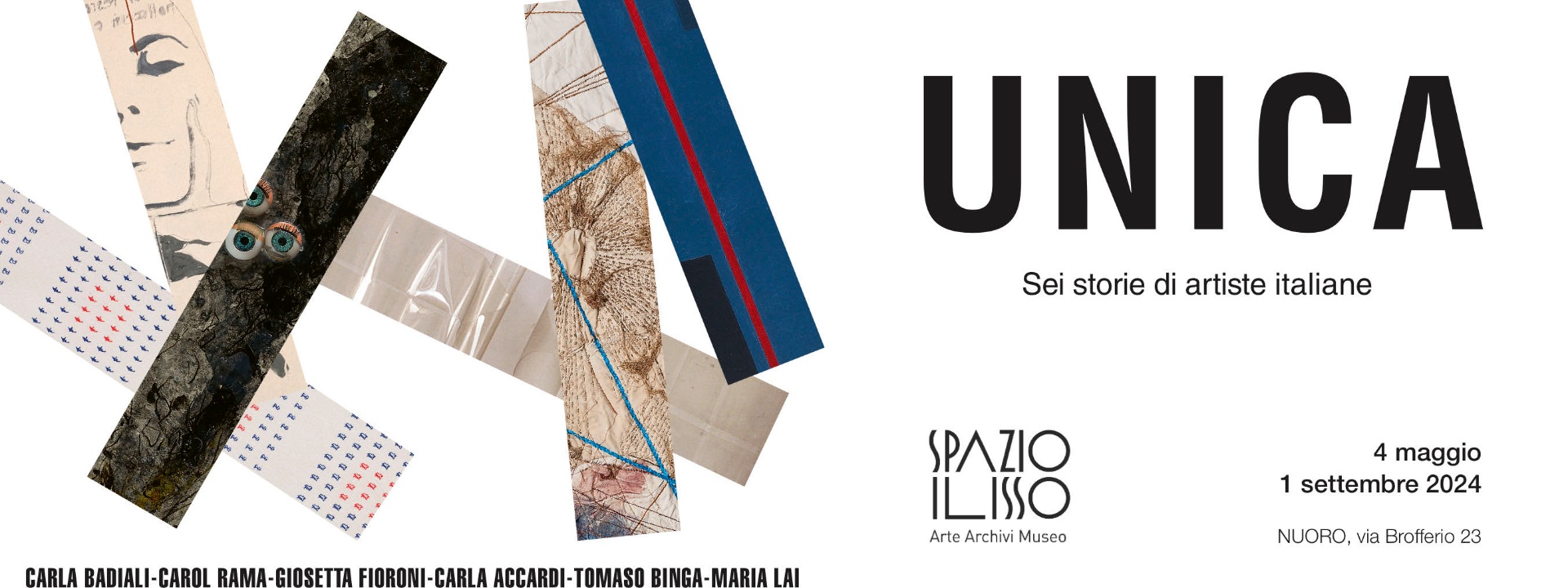 SPAZIO ILISSO | UNICA. SEI STORIE DI ARTISTE ITALIANE