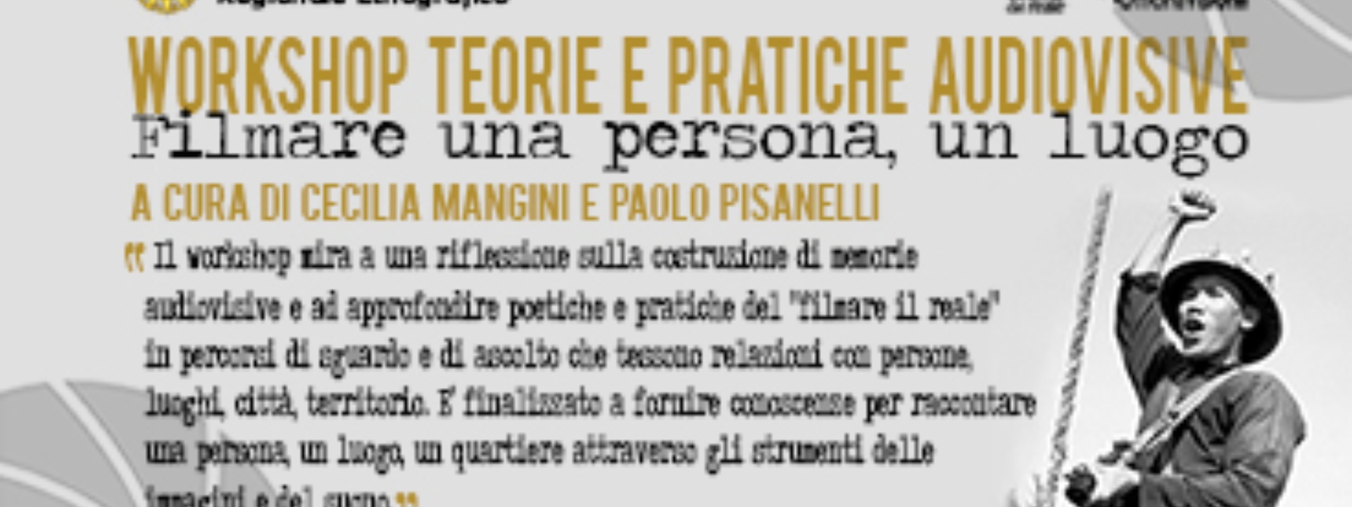 ISRE | WORKSHOP "FILMARE UNA PERSONA, UN LUOGO"