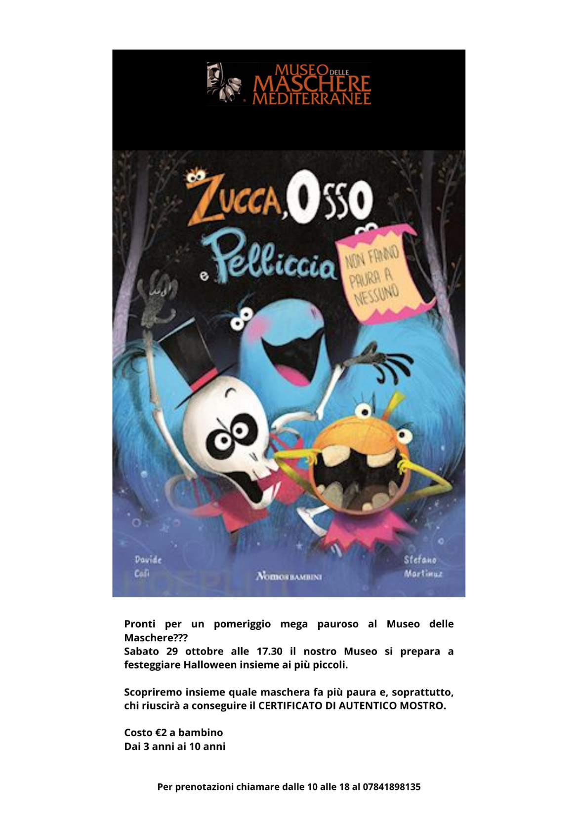 Visualizza la sezione: MUSEO DELLE MASCHERE | LABORATORIO PER BAMBINI - HALLOWEEN