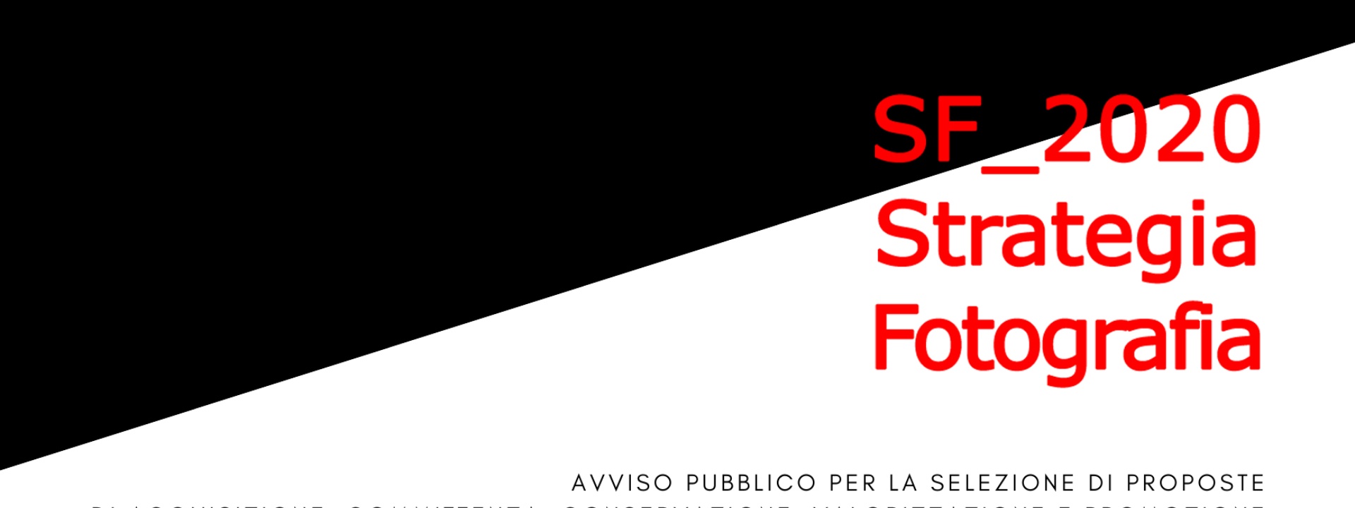 IL BANDO | STRATEGIA FOTOGRAFIA 2020