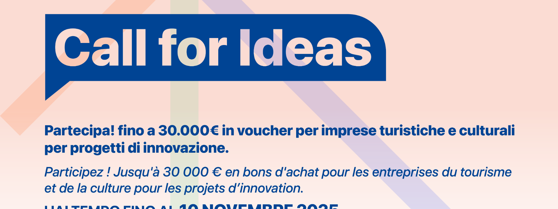 Meta - Dest al via la Call for Ideas : fino a 30.000€ in voucher per imprese turistiche e culturali