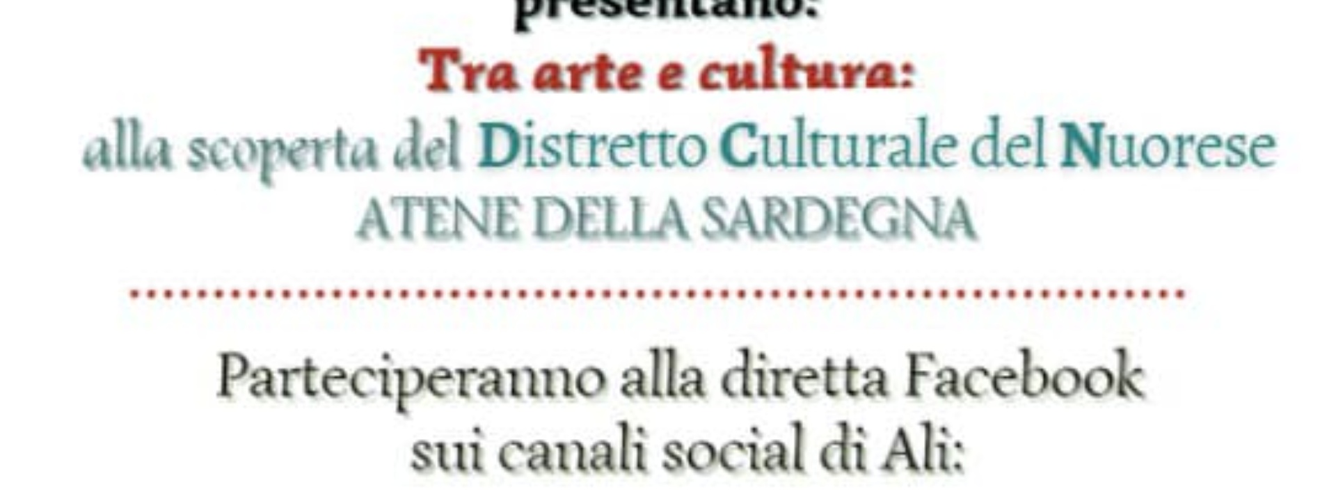 EVENTO | ALI E DISTRETTO CULTURALE DEL NUORESE