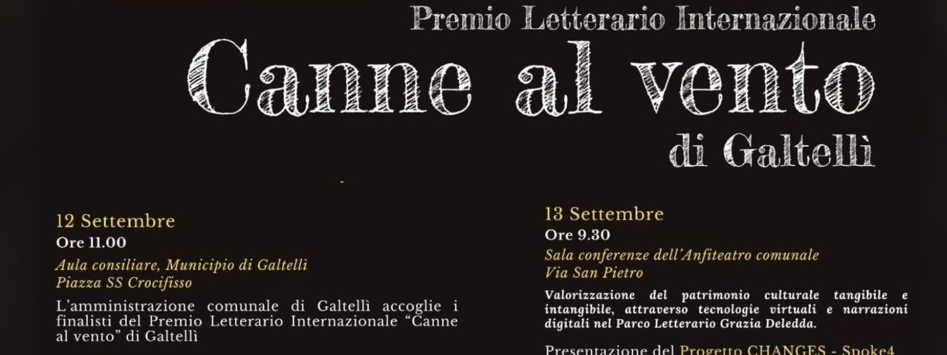 Premio Letterario Internazionale “Canne al vento” IV Edizione |I vincitori