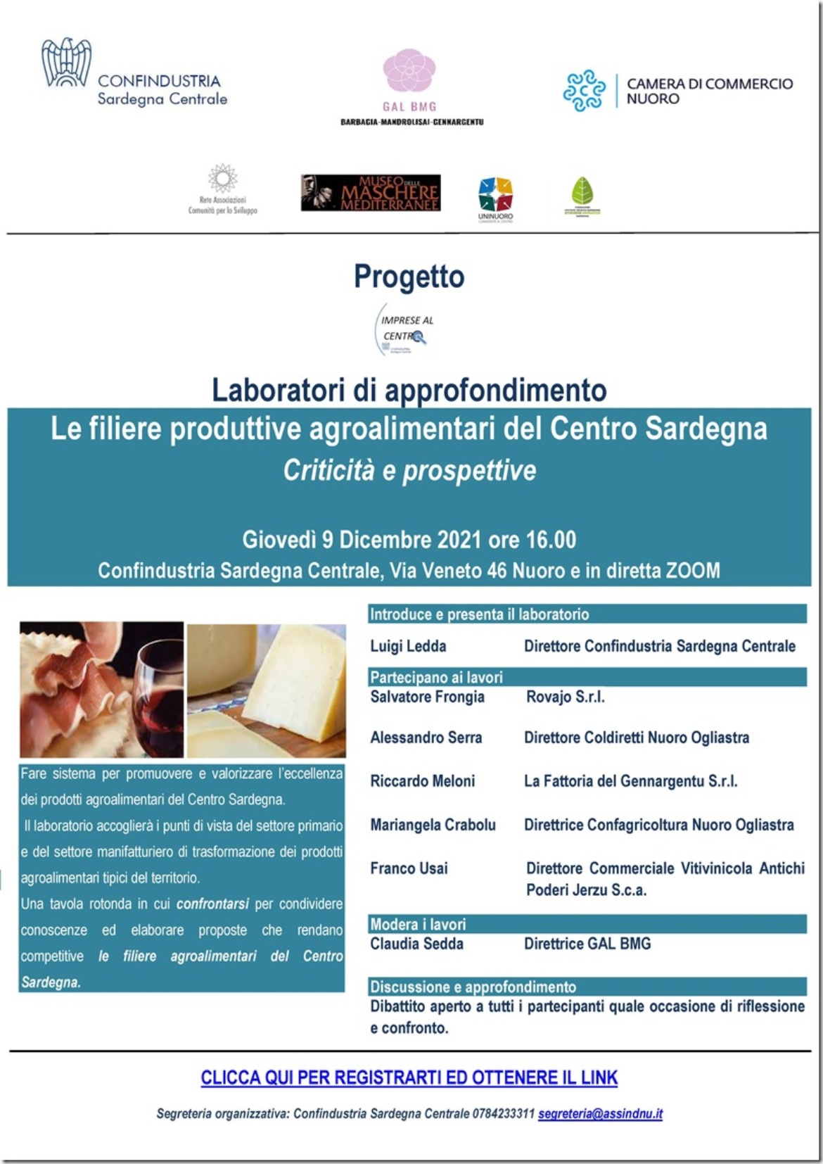 Visualizza la sezione: LABORATORIO | LE FILIERE AGROALIMENTARI DEL CENTRO SARDEGNA