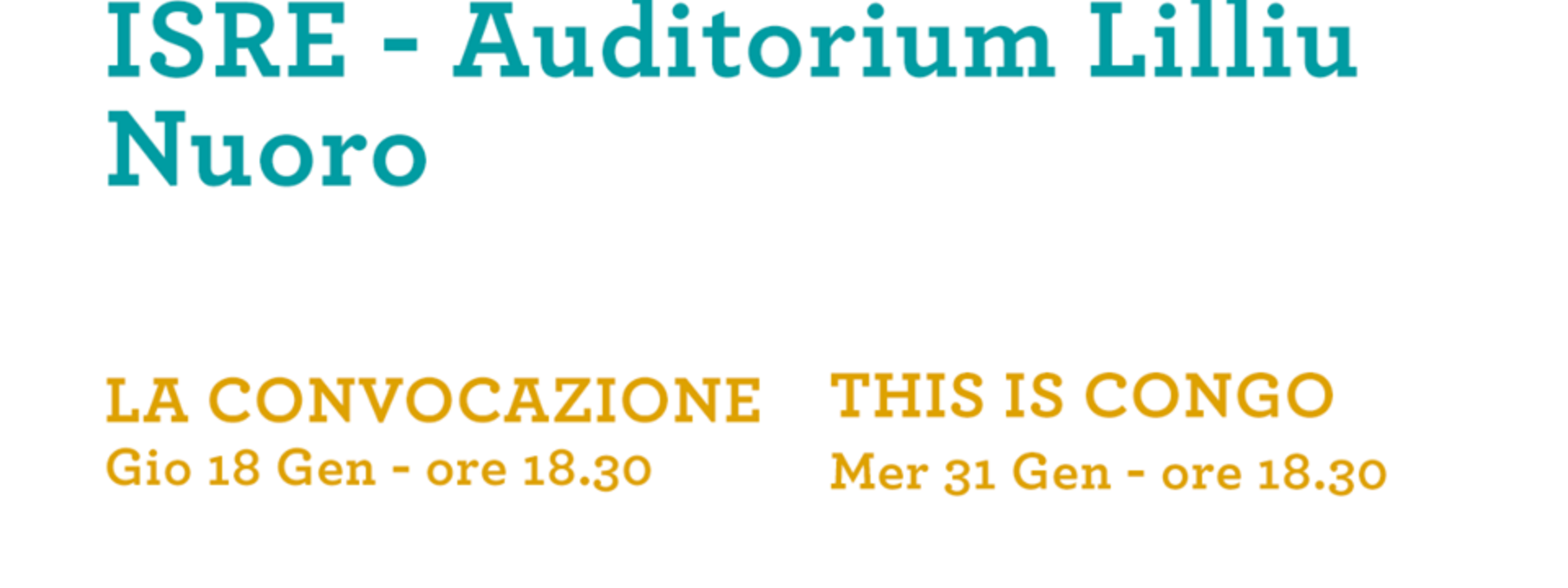 ISRE CINEMA | IL MESE DEL DOCUMENTARIO A NUORO