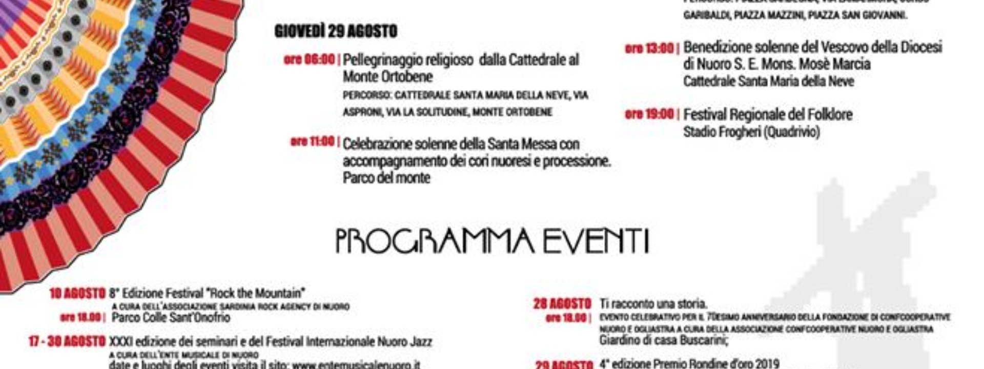 NUORO | 119ESIMA EDIZIONE DELLA FESTA DEL REDENTORE