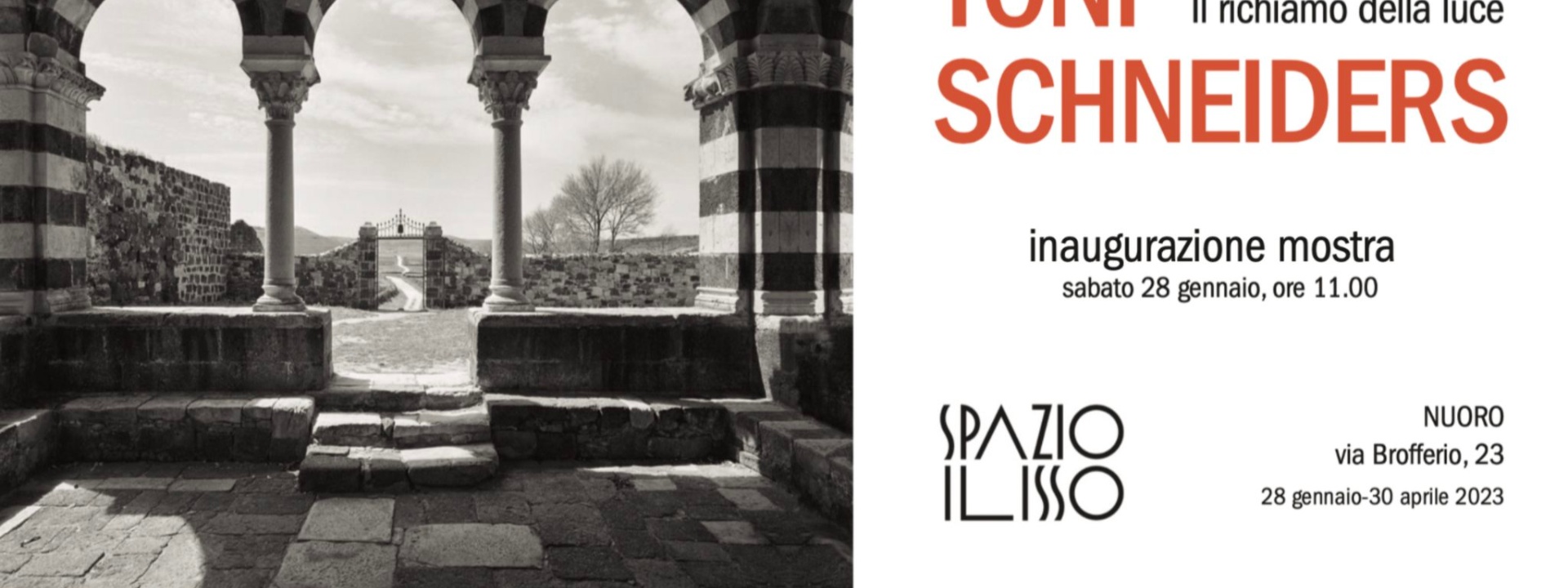 SPAZIO ILISSO | TONI SCHNEIDERS. SARDEGNA 1956. IL RICHIAMO DELLA LUCE
