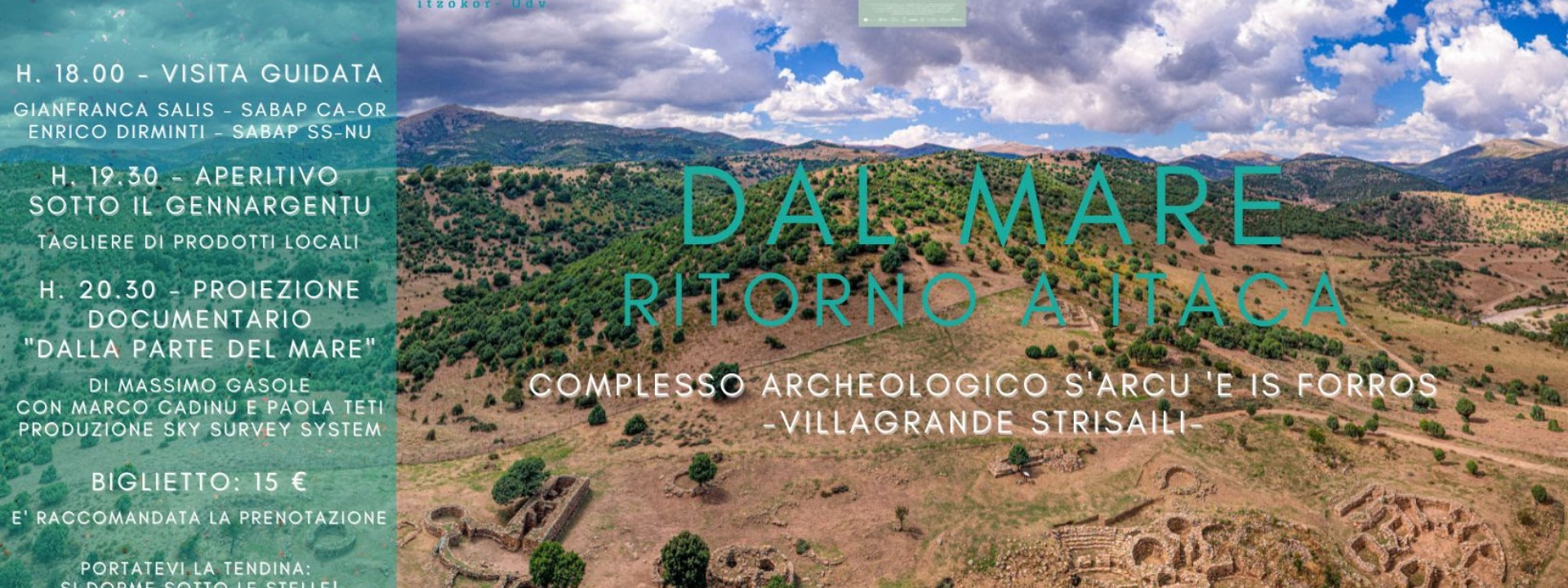 VILLAGRANDE STRISAILI SARDINIA ARCHEO FESTIVAL 2023| DAL MARE. RITORNO A ITACA