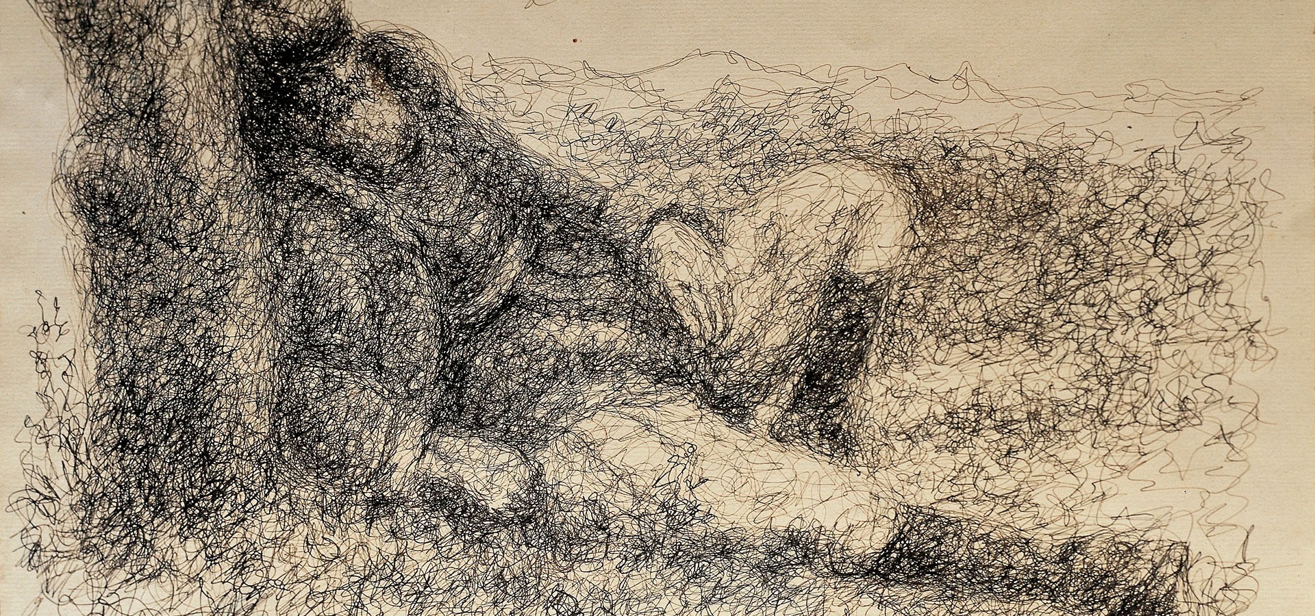 Antonio Ballero, Stanchezza, encre sur papier, 1922