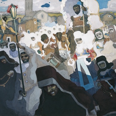 Giuseppe Biasi, Processione nella Barbagia di Fonni - © Archivio Ilisso