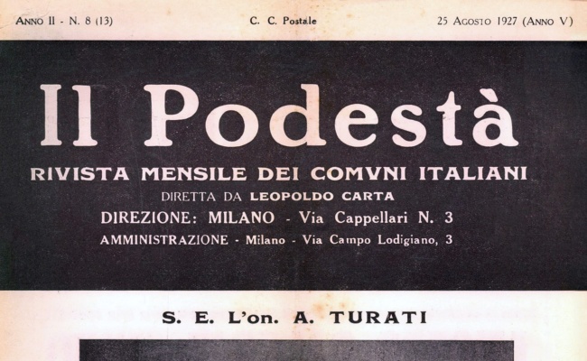 Leopoldo Carta, Il Podestà, 1927