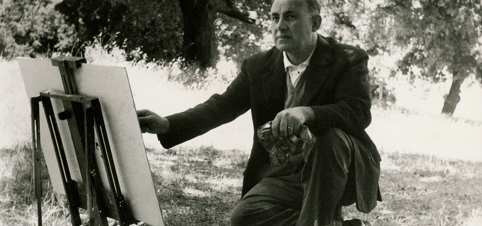 Giovanni Ciusa Romagna sul monte Ortobene, Nuoro, settembre 1958