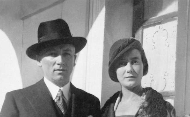 Mario Delitala marries Delia Satta Branca