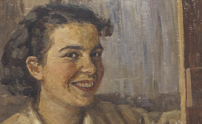 Francesca Devoto, self-portrait, oil on plywood, 1936
