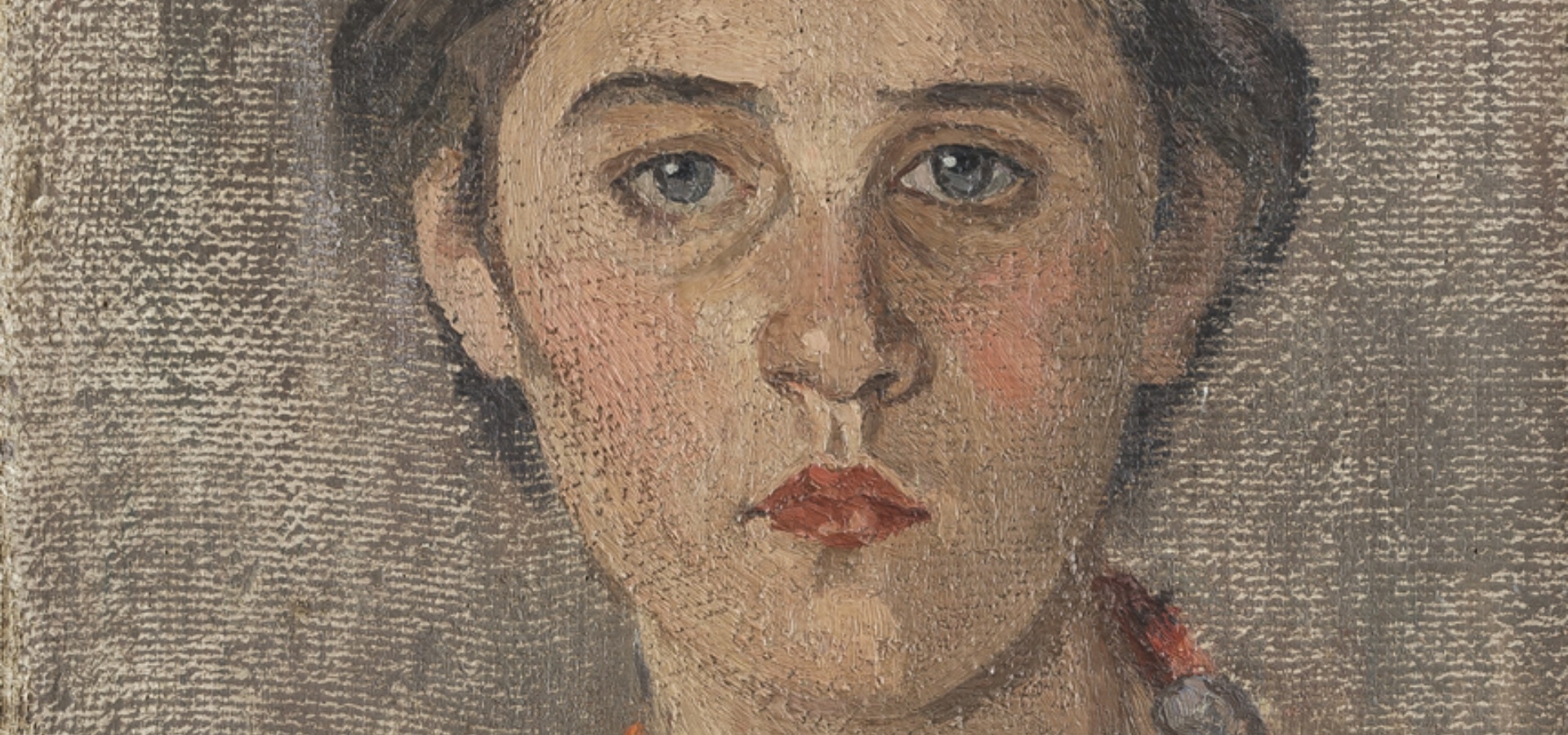 Francesca Devoto, Ragazza di Oliena con collana, oil on canvas, 1944