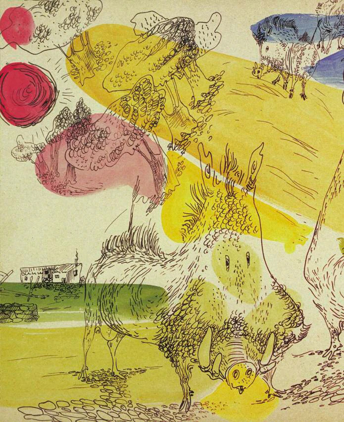 Salvatore Fancello, Disegno ininterrotto, 1938, particolare - © Archivio Ilisso
