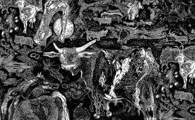 Salvatore Fancello, Il paradiso terrestre, 1940, in Domus, n. 171 March 1942. The work belonged to Giancarlo Palanti