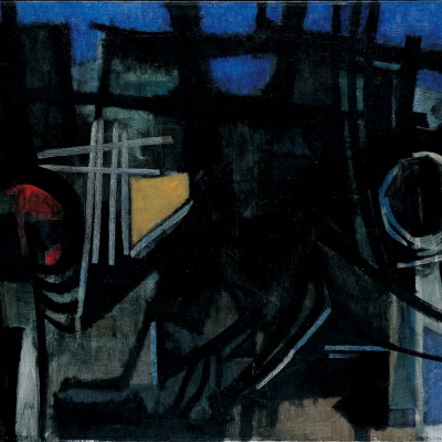 Mauro Manca, L'ombra del mare sulla collina, 1957 - © Confinivisivi - Pierluigi Dessì, Museo MAN