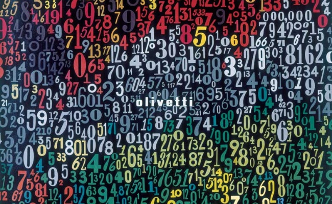 Giovanni Pintori, Olivetti, Numeri