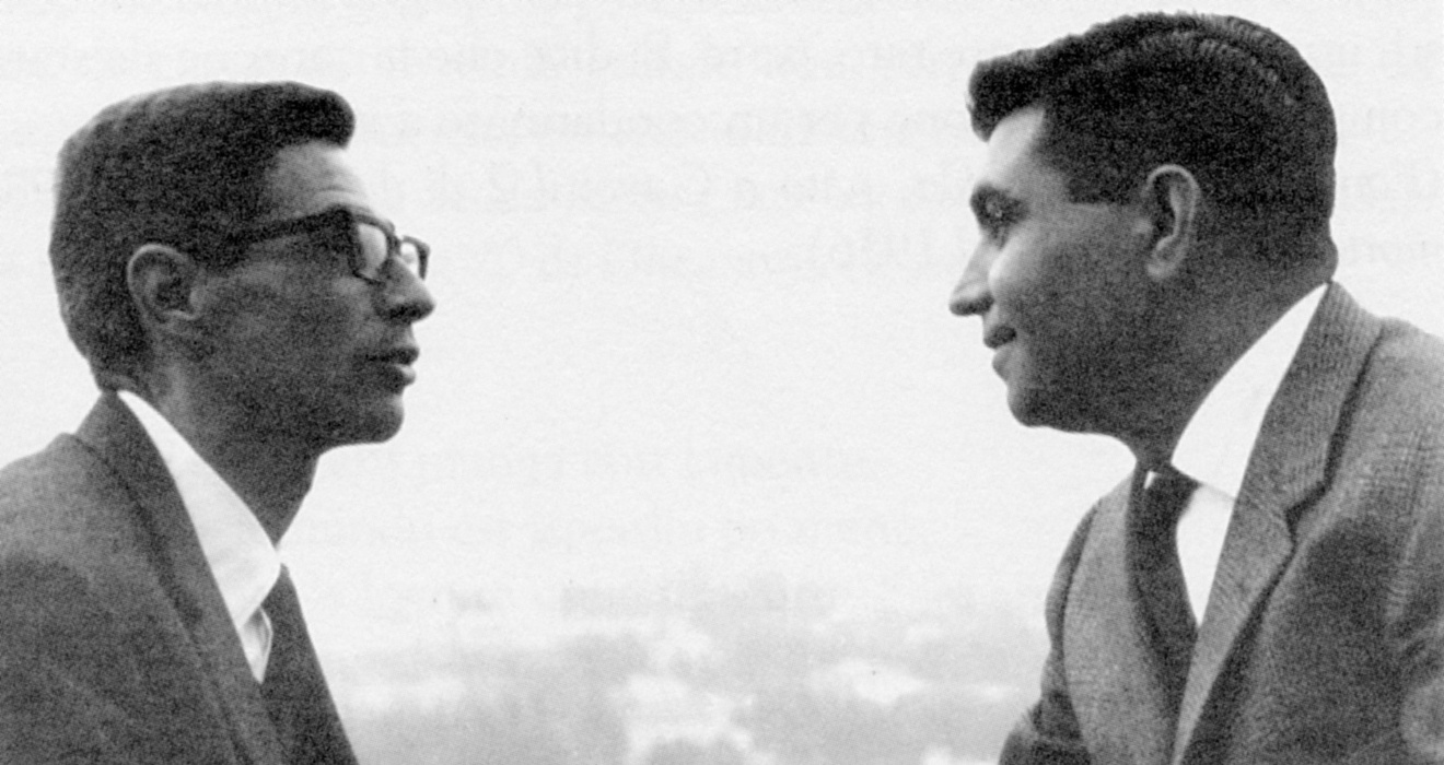 Michelangelo Pira avec Antonello Satta (à gauche)