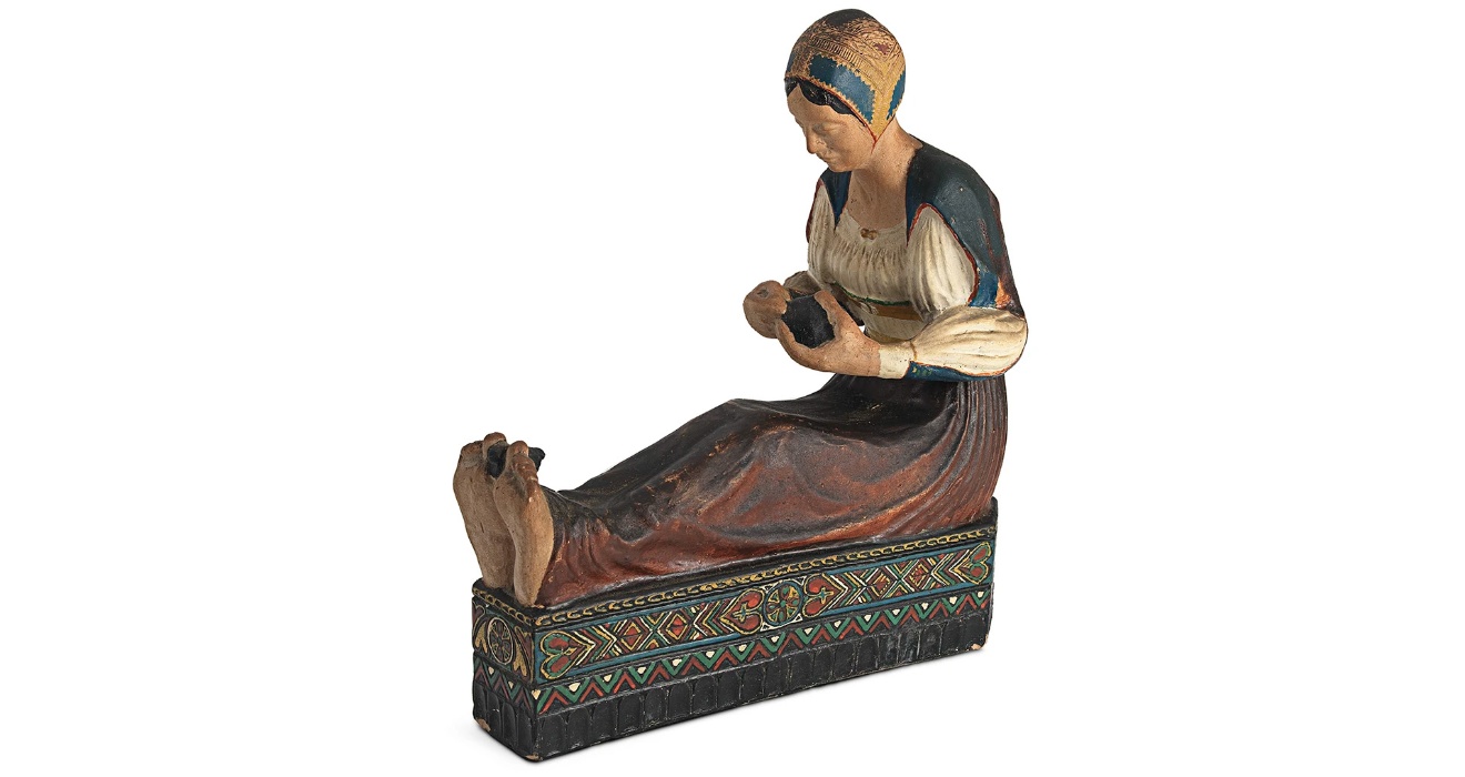 Ciriaco Piras, Donna al lavoro, Dorgali, seconda metà anni Venti sec. XX, Quartu Sant’Elena, collezione privata