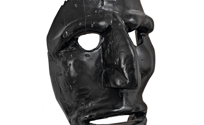 Mamoiada, anthropomorphic facial mask, 19th century, Loreto Cabiddu collection, Fittiloghe winery
