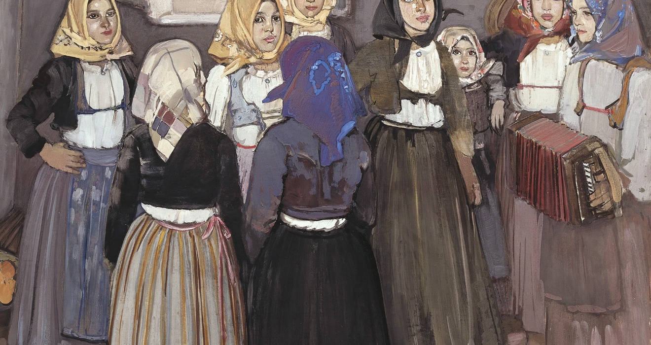 Giuseppe Biasi, Fanciulle in fiore, ca. 1935, Sammlung CCIAA NU