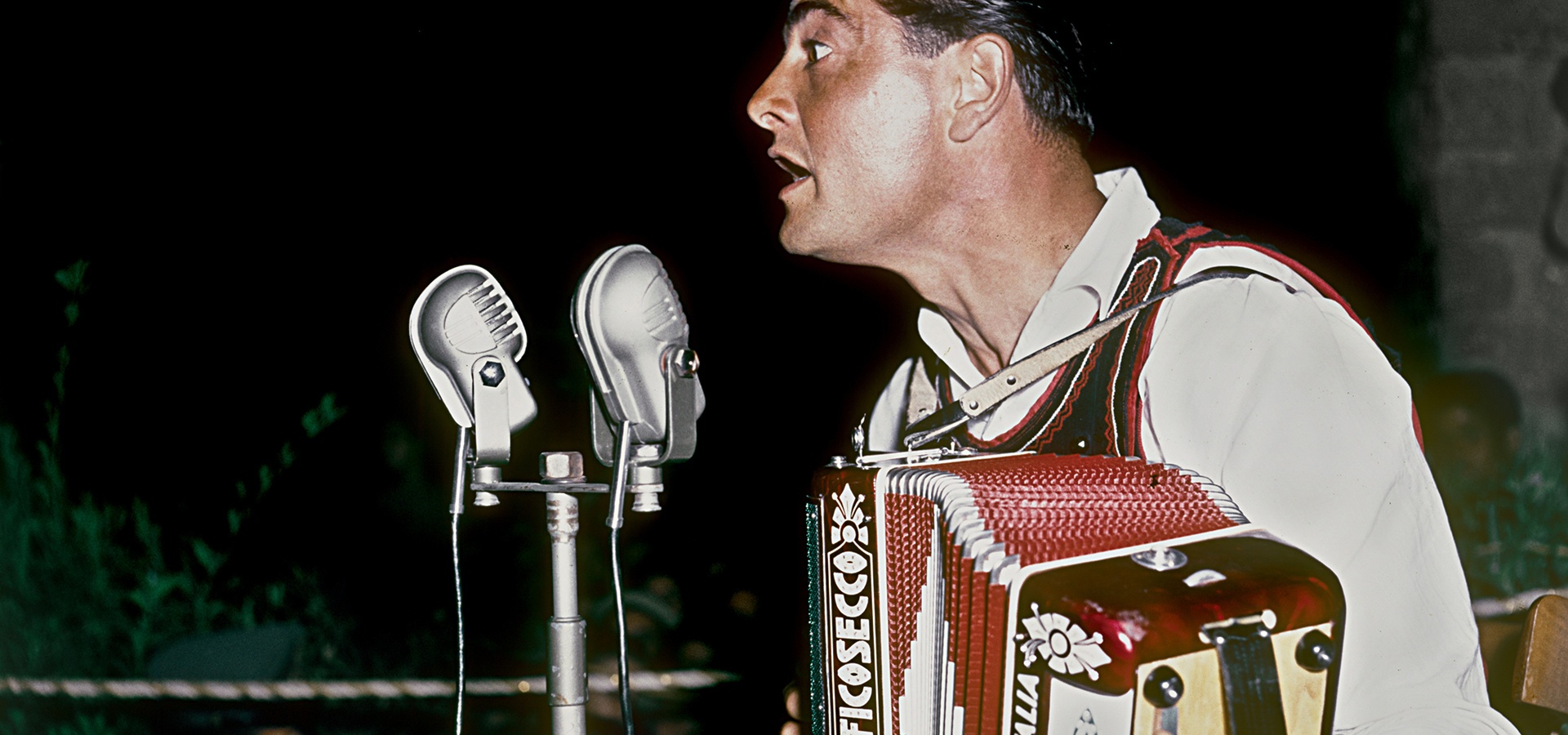 Francesco Bande, Ausstellung auf dem Platz, 1950er Jahre